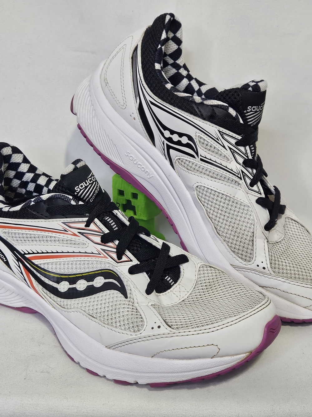 Saucony Cohesion 14 Women's Size 9.5 White Black Mesh Running Sneakers Reverie